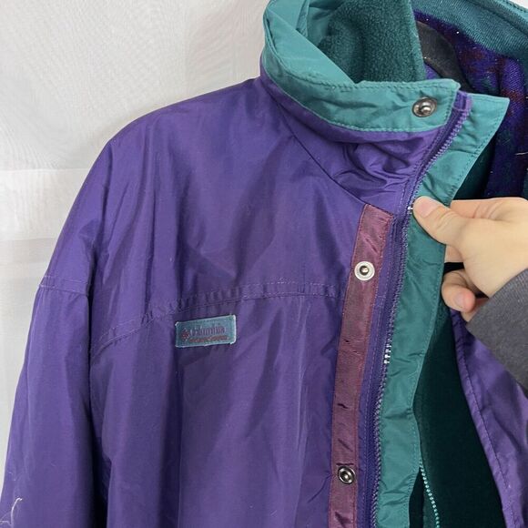 Columbia Vintage 90s Bugaboo Jacket 2 piece fleece layered retro gorpcore hiking - Picture 3 of 9